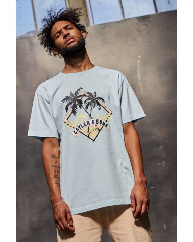 Cayler & Sons - WL Vibin' Tee - Light Blue/Peach