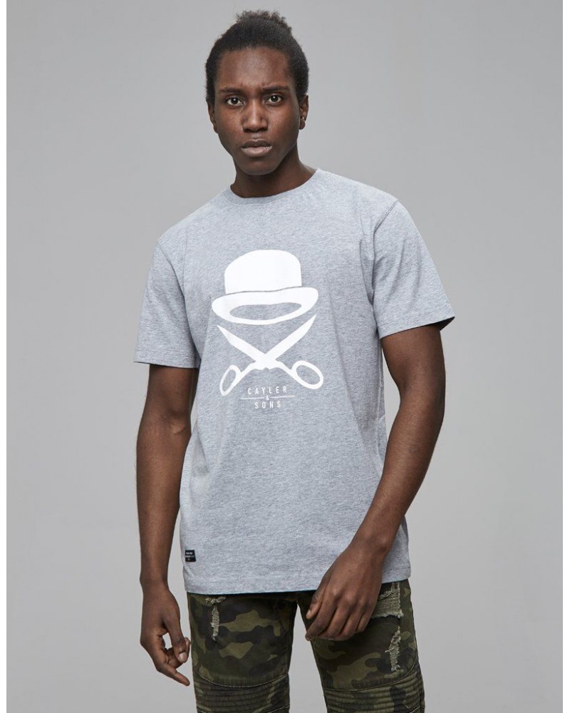 Cayler & Sons - PA Icon Tee - Heather Grey/White