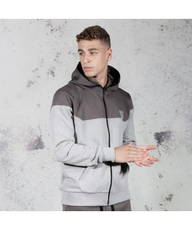 King Apparel - Langdon Tracksuit Hoodie - Stone/Black | blockshops