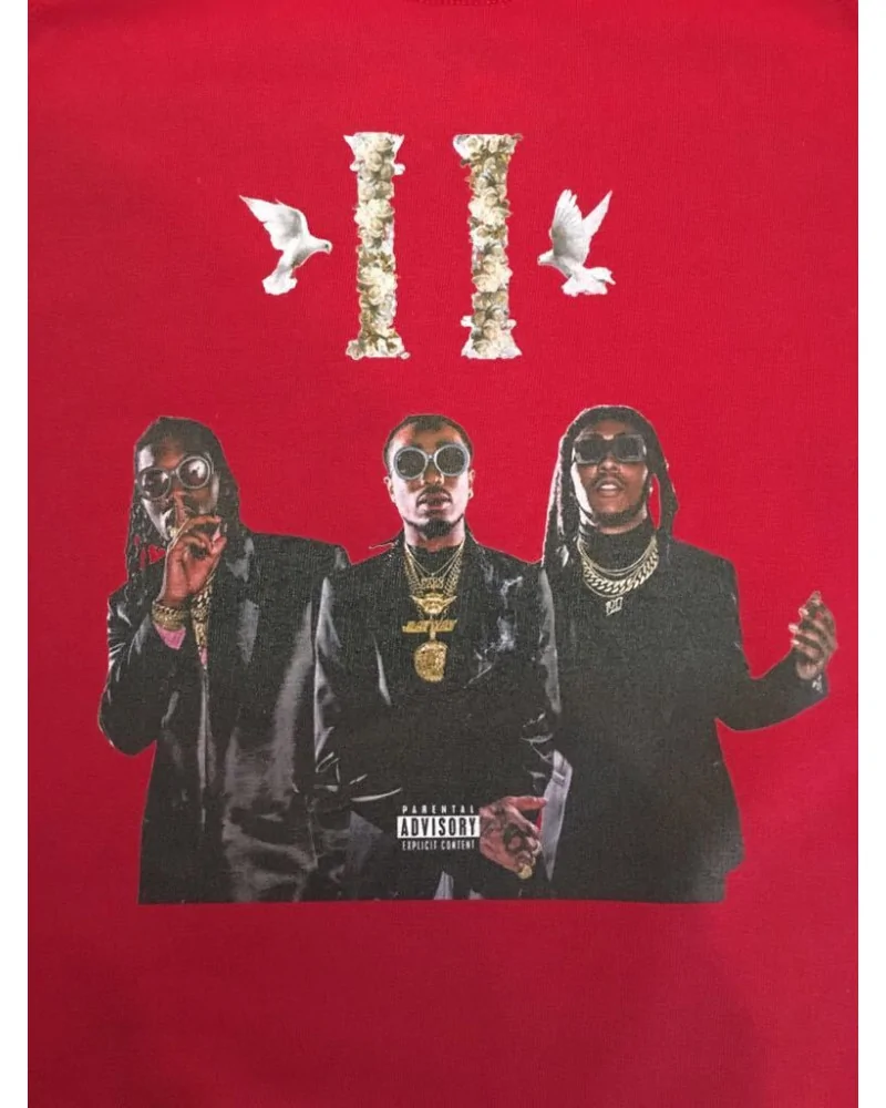 Block Custom - Migos Culture 2 Crewneck - White