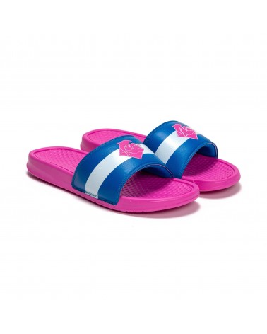 Pink Dolphin - Triple Split Waves Slides - Pink