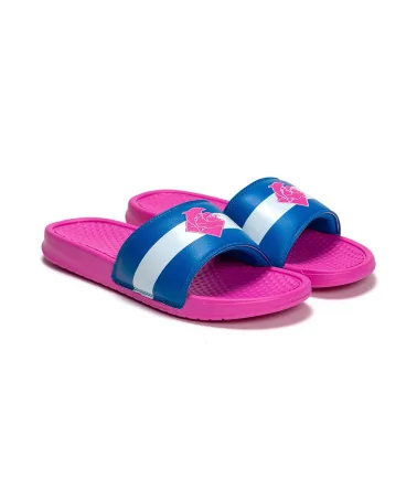 Pink Dolphin - Triple Split Waves Slides - Pink
