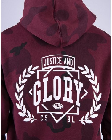 Cayler & Sons CSBL - CSBL Justice N Glory Hoody knitted - Bordeaux Camo/White