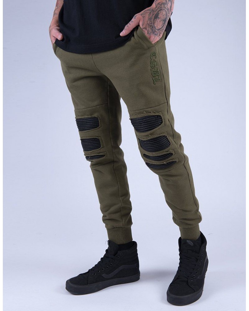 Cayler & Sons CSBL - CSBL Inverted Biker Sweatpants knitted - Olive/Black