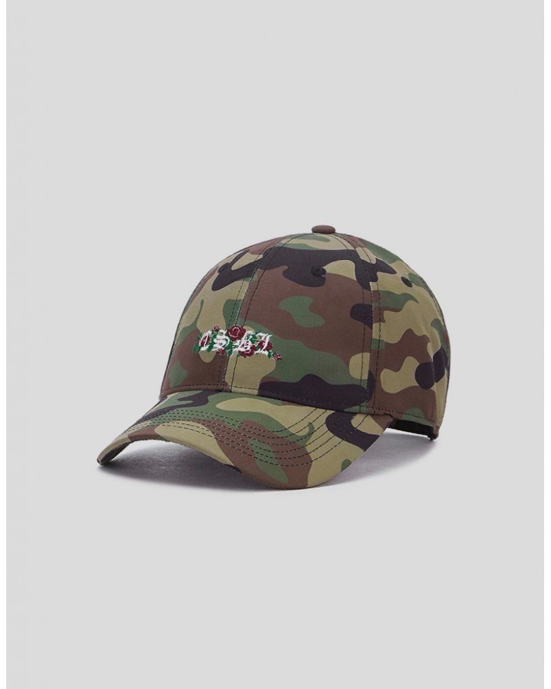 Cayler & Sons - CSBL Bon Curved Cap - woodland camo/white