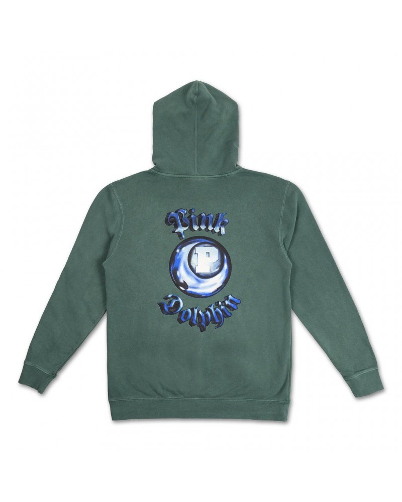 Pink Dolphin - 8-Ball Reflection Zip Hoodie - Emerald