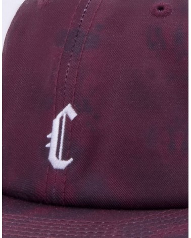 Cayler & Sons - CSBL Blackletter Strapback - Maroon Tiedye/White