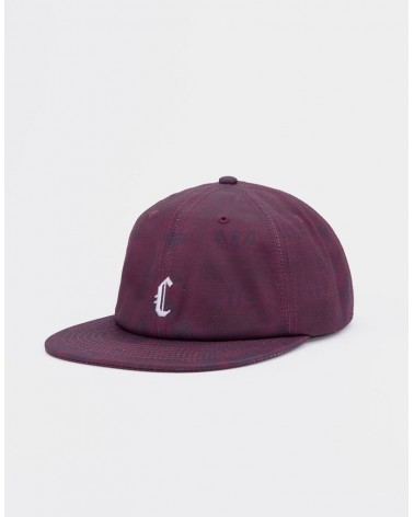 Cayler & Sons - CSBL Blackletter Strapback - Maroon Tiedye/White