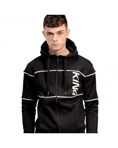 King Apparel - Manor Tracksuit Hoody - Black