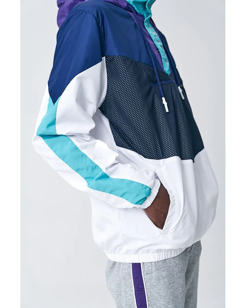 Cayler & Sons CSBL - CSBL Insert Half Zip Windbreaker - Navy/White ...