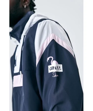 Cayler & Sons WL - WL Camingo Half Zip Windbreaker - Navy/White