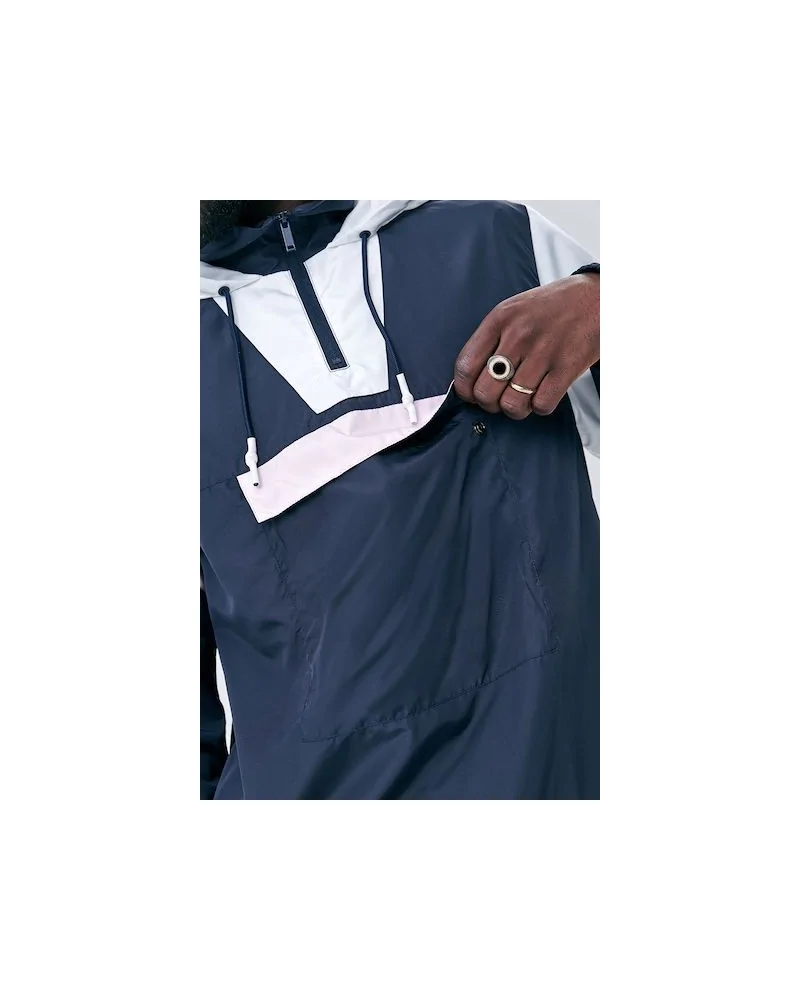 Cayler & Sons WL - WL Camingo Half Zip Windbreaker - Navy/White