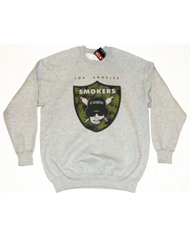 SMOKERS CAMO Crew - Grey