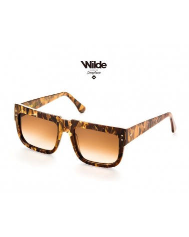 9Five Eyewear - St. Michael  Clear Lens - Wood & 24k Gold