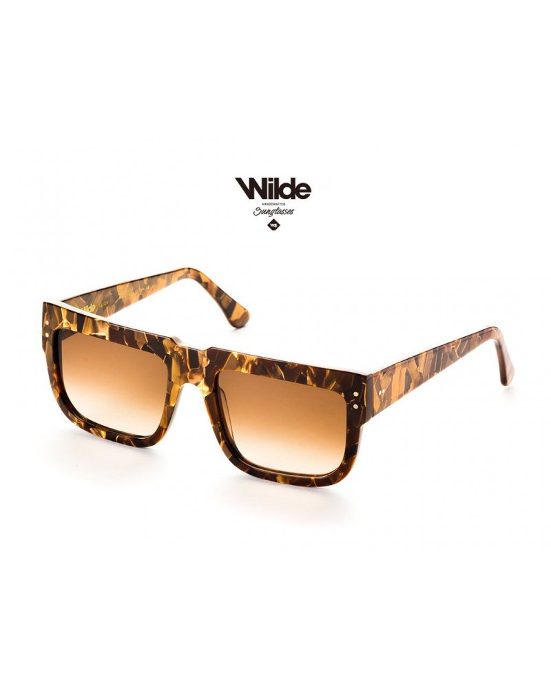 9Five Eyewear - St. Michael  Clear Lens - Wood & 24k Gold