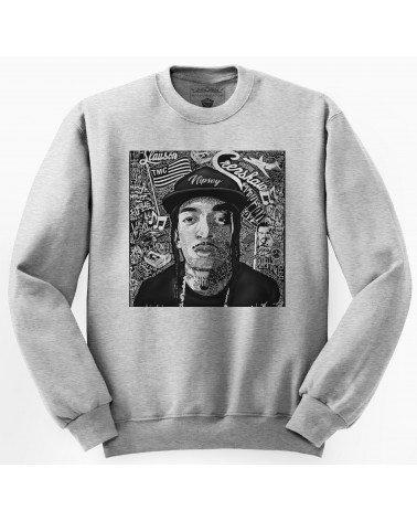 Block Custom - Nipsey Letters Crew - White