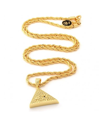 King Ice - CZ All Seeing Eye Pyramid Necklace