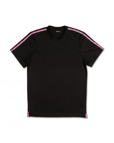 Pink Dolphin - Mesh Stripe  V2 Tee - Black