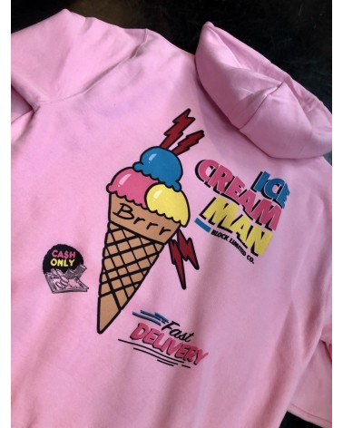 Block Limited - Ice Cream Man Hoody - Pink