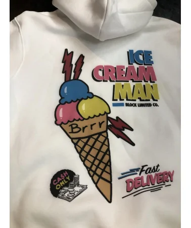 Block Limited - Ice Cream Man Hoody - Pink