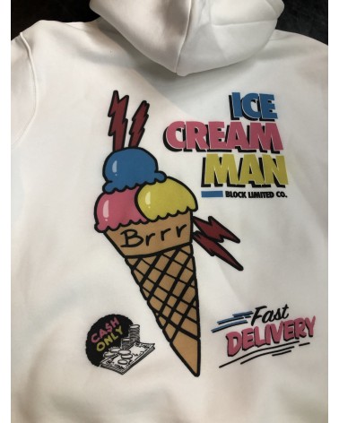 Block Limited - Ice Cream Man Hoody - Pink