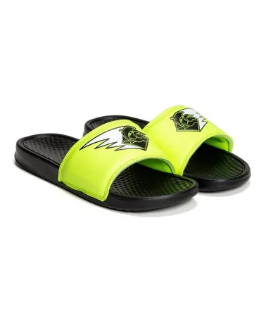 Pink Dolphin - Wave Streak Slides - Black