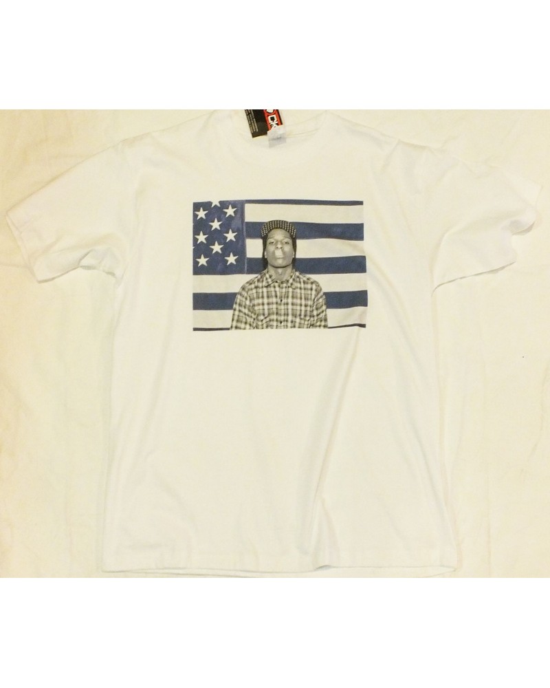 A$AP ROCKY FLAG Tee - Grey/Red