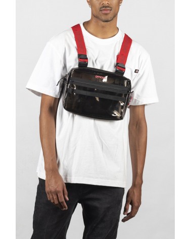 Official - Transparent Tri-Strap Chest Utility Bag (Black)