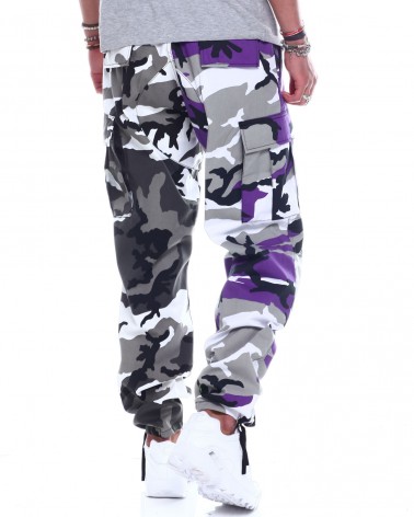 Purple and clearance white camo pants