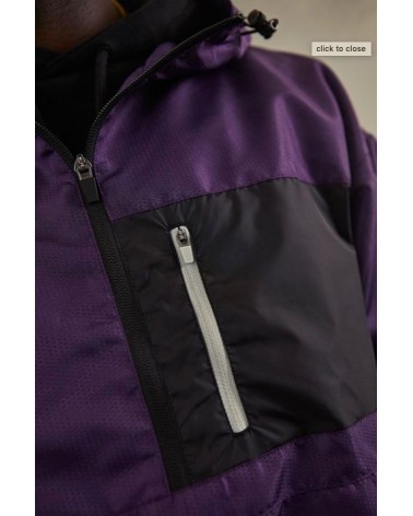 Cayler&Sons - CSBL Form Half  Zip Windbreaker - Purple/Black