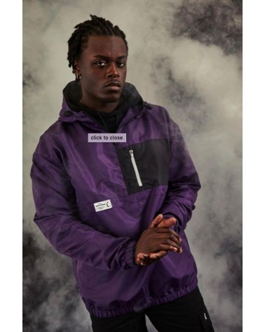 Cayler&Sons - CSBL Form Half  Zip Windbreaker - Purple/Black