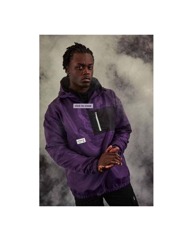 Cayler&Sons - CSBL Form Half  Zip Windbreaker - Purple/Black