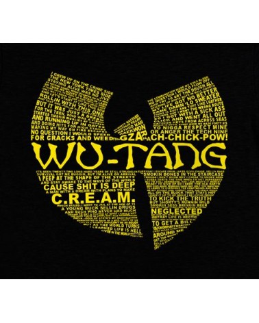 Block Custom - WU TANG Cream Tee - White/Black