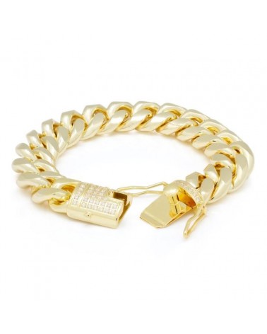 KING ICE - 10MM Miami Cuban Bracelet - Gold