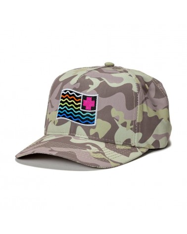 Pink Dolphin - Waves Flag Strapback - Creme