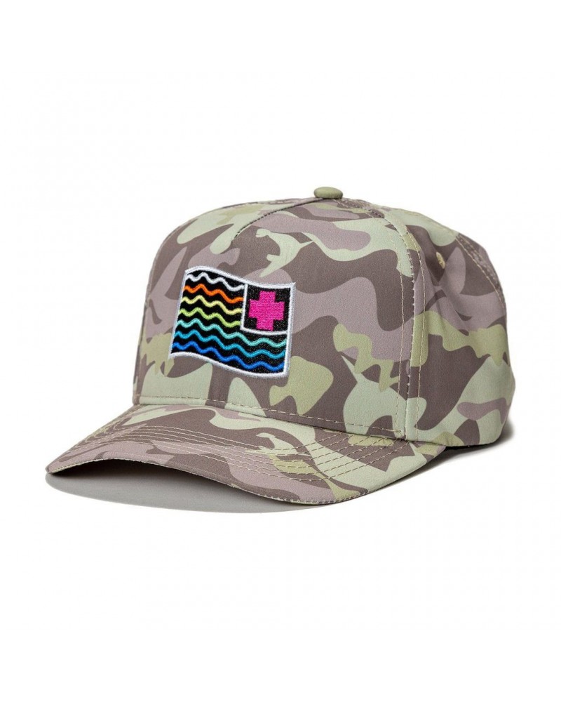 Pink Dolphin - Waves Flag Strapback - Creme