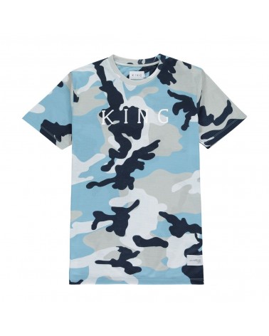 King Apparel - Aldgate Tee - Sky Blue Camo