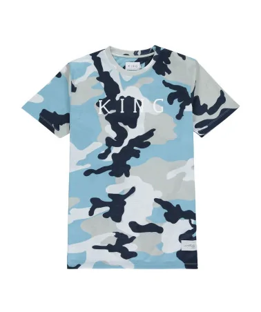 King Apparel - Aldgate Tee - Sky Blue Camo