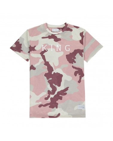 King Apparel - Aldgate Tee - Blush Pink Camo