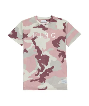King Apparel - Aldgate Tee - Blush Pink Camo