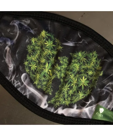 Block Limited - Weed Gang FaceMask - Black/Green