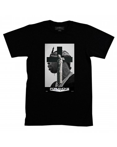 Block Custom - Pop Smoke Bandana Tee - Black