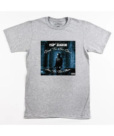 Block Custom - Pop Smoke Moon Tee - Heather Grey