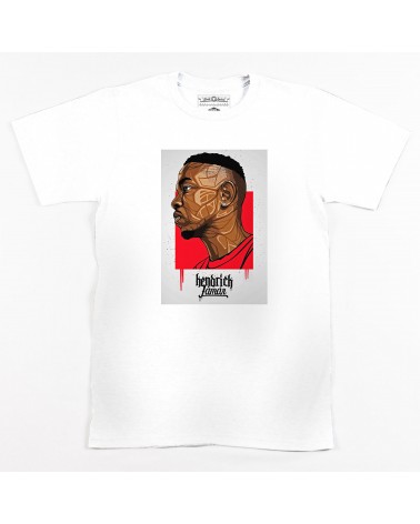 Block Custom - Kendrick Lamar Paint Tee - Heather grey