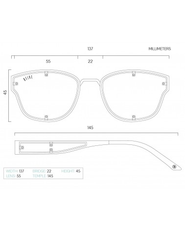 9Five Eyewear - Orion GunMetal Sunglasses - Black