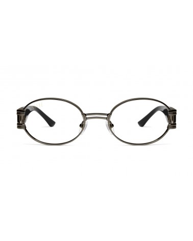 9Five Eyewear - Orion Clear Lens GunMetal Sunglasses - Black