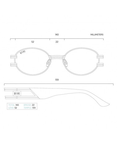 9Five Eyewear - St James Clear Lens GunMetal Sunglasses - Black