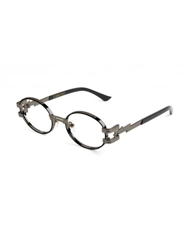 9Five Eyewear - St James Clear Lens GunMetal Sunglasses - Black