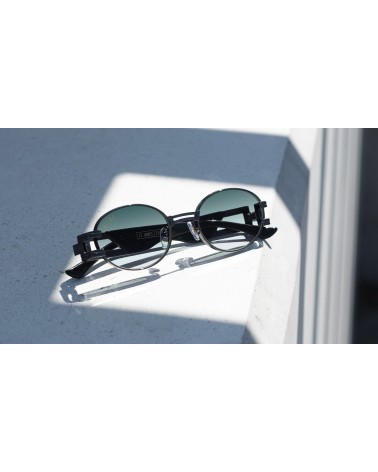 9Five Eyewear - St James Bolt GunMetal Gradient Lens Sunglasses - B...