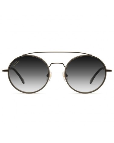 9Five Eyewear - 50/50 Flip Up GunMetal Sunglasses - Black